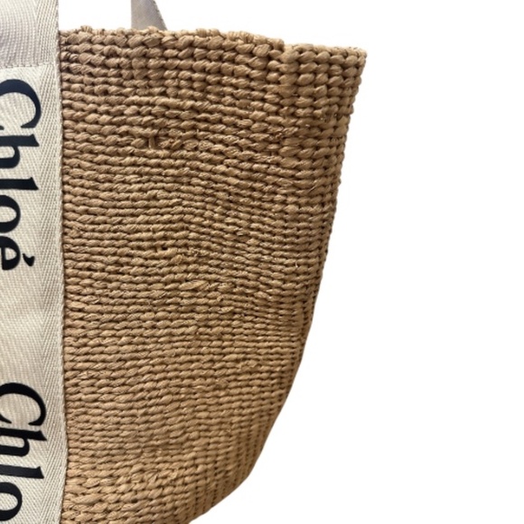 Chloe Large Woody Basket Bag in Natural Fibers - Picture 6 of 16